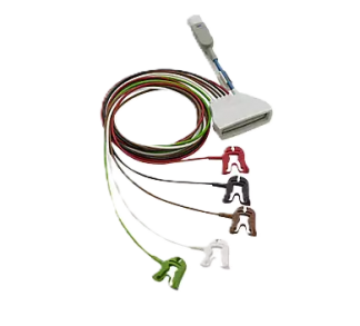 Cable ECG 5 Lead Grabber AAMI + SpO2 Tele